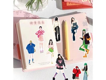 Listing 4 of 8 for 58pcs Four Seasons Dress Girls Decorative Stickers Cute Fashion Characters