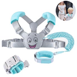 Listing 2 of 4 for 2in1 Backpack Harness Kid Anti Lost Wrist Cuff With Lock Link Safety Strap Rope