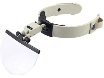 Listing 3 of 9 for LED Head-mounted Reading Embroidery Maintenance Helmet 4pcs Lens 2X 3.8X 4.5X