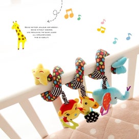 Listing 7 of 11 for Baby Spiral Bed Stroller Buggy Cot Car Soft Toy Infant Kids Plush Hanging Decor
