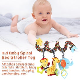 Listing 8 of 11 for Baby Spiral Bed Stroller Buggy Cot Car Soft Toy Infant Kids Plush Hanging Decor