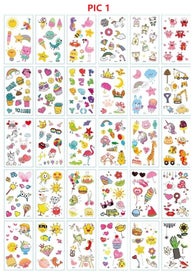Listing 1 of 13 for Kids Boys Girls Party Waterproof Sticker Tattoos Temporary