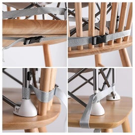 Listing 3 of 5 for Baby Foldable Dining Chair With Plate Seat Belt Beach Camping Child Feeding Seat