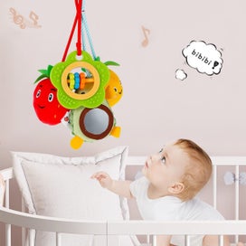 Listing 5 of 8 for Baby Soft Hanging Rattle Crinkle Squeaky Dangling Toy Car Seat Stroller