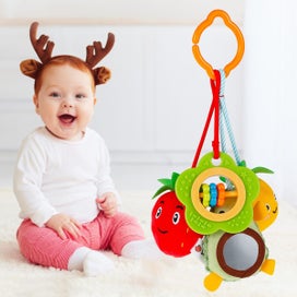 Listing 8 of 8 for Baby Soft Hanging Rattle Crinkle Squeaky Dangling Toy Car Seat Stroller