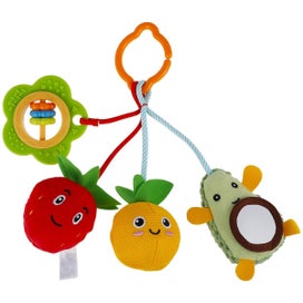 Listing 6 of 8 for Baby Soft Hanging Rattle Crinkle Squeaky Dangling Toy Car Seat Stroller