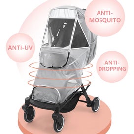 Listing 7 of 9 for Baby Stroller Mosquito Net Full Cover Babies Foldable Polyester Fine Mesh