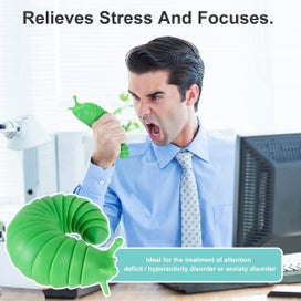 Listing 8 of 8 for Fidget Toy Adult Slug Articulated 3D Slug Relief Anti-Anxiety Sensory Toys