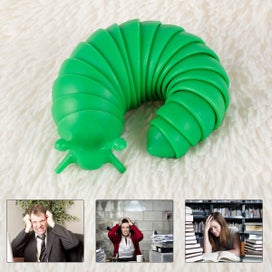 Listing 7 of 8 for Fidget Toy Adult Slug Articulated 3D Slug Relief Anti-Anxiety Sensory Toys