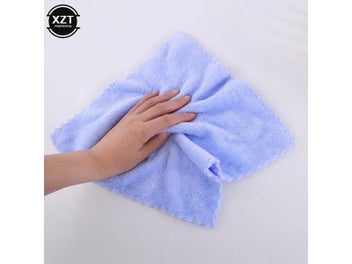 Listing 5 of 10 for 1pcs 30x30cm Coral Velvet Fleece Towels Cute Bear/Rabbit Absorbent