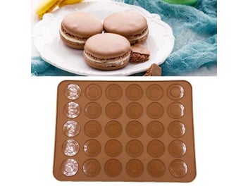 Listing 6 of 9 for 30 Holes Silicone Pad Oven Macaron Silicone Non-stick Cake Pan Baking Baking
