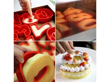 Listing 6 of 10 for 0-9 Number Digital Cake Mold Cake Numbers Shape Cake Decoration Tool For