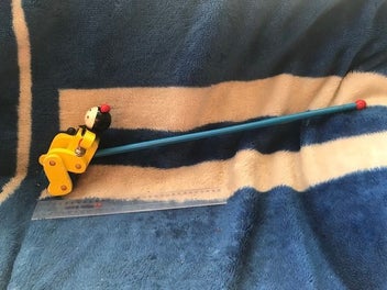 Listing 3 of 7 for Wooden kids wheeled push-along toy on stick -START = RESERVE!!!!
