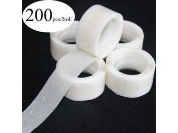Listing 3 of 10 for 200pcs Candle Wick Stickers 12mm Double-sided Foam Adhesive Sticker Wick Heat