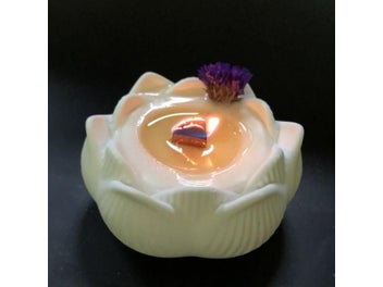 Listing 6 of 10 for DIY Lotus Silicone Mold Jar Aromatherapy Candle Mould Pot For Making Epoxy