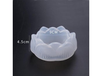 Listing 7 of 10 for DIY Lotus Silicone Mold Jar Aromatherapy Candle Mould Pot For Making Epoxy