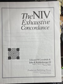 Listing 3 of 6 for The Niv Exhaustive Concordance