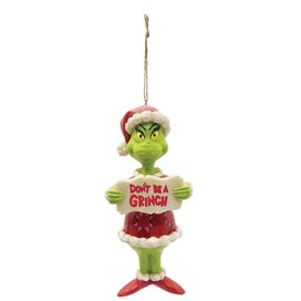 Listing 1 of 1 for Dr Seuss The Grinch by Jim Shore - Don't Be Grinch PVC Hanging Ornament