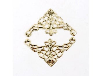 Listing 4 of 8 for Metal Corners For Books Scrapbooking Photo Albums Menus Corner Protectors Metal