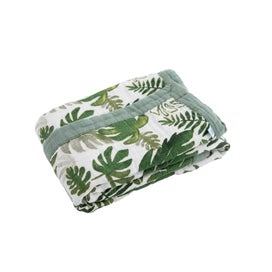 Listing 2 of 5 for Little Unicorn Cotton Muslin Baby Blanket - Tropical Leaf