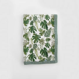 Listing 3 of 5 for Little Unicorn Cotton Muslin Baby Blanket - Tropical Leaf