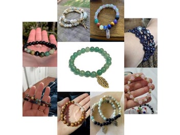 Listing 8 of 10 for Natural Stone Beads Tiger Eye Tourmaline Amazonite Agates Jaspers Pink Quartz