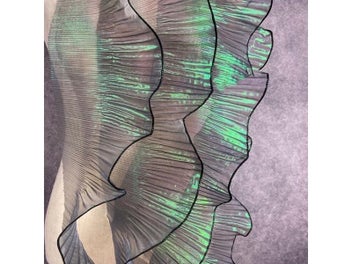 Listing 5 of 10 for Pleated Lace Ribbon 13cm Wide 2m For Dress Handicraft Sewing