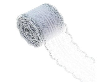 Listing 4 of 15 for 10Meters/Roll 4.5cm Embroidery Gold Silver Lace Ribbon DIY Apparel Sewing