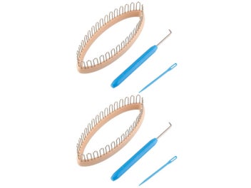 Listing 3 of 4 for 2PCS 32 Pegs DIY Sock Knitting Loom Weave Tool Set Sock Knitting Board Knit Hook