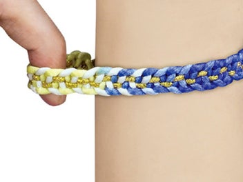 Listing 4 of 6 for Girls DIY Braiding Bracelet Set Charm Bracelet Making Kit Jewellery Making Kit