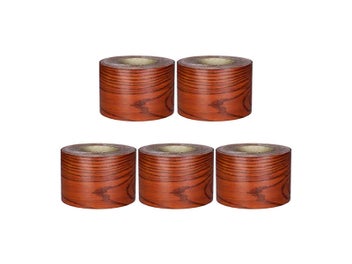 Listing 1 of 3 for 5Pcs Self Adhesive Wood Grain Repair Patch Tape Wood Grain Sticker Patches Brown