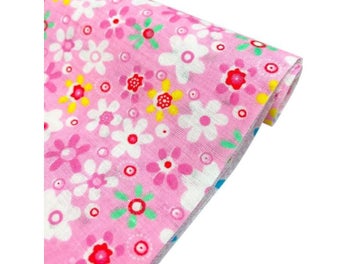Listing 5 of 10 for 7Pcs 100 Cotton Floral Fabric Sewing Patchwork Bundle 25*25cm