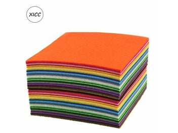 Listing 3 of 10 for 1mm Handmade Non Woven Felt Fabric Flowers DIY Craft Home Decoration