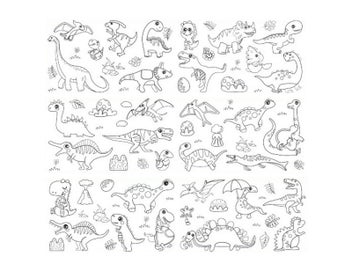Listing 2 of 2 for Kids Drawing Paper Roll DIY Graffiti Wallpaper Coloring Paper Painting Paper