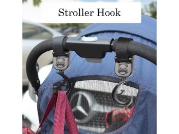 Listing 3 of 13 for 2 PCS Cartoon Stroller Accessories Degree Large Hook Umbrella Car Hook And Loop