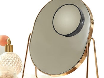 Listing 3 of 5 for 2 X Set of 2Pcs 10X and 20X Magnifying Makeup Mirror with Eyebrow Tweezers