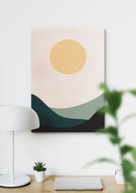 Listing 3 of 8 for Digital Art Prints, Dining Room Art, Japanese Style, Minimalistic Landscape Art