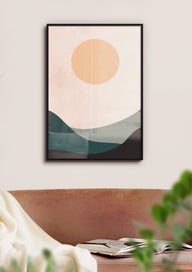 Listing 4 of 8 for Digital Art Prints, Dining Room Art, Japanese Style, Minimalistic Landscape Art