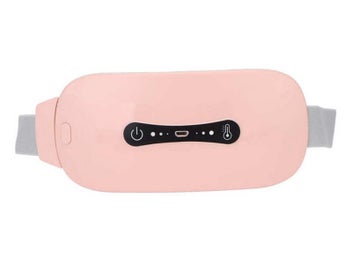 Listing 2 of 5 for Menstrual Pain Relief Heating Waist Belt Belly Pain Relief Warming Pad Pink