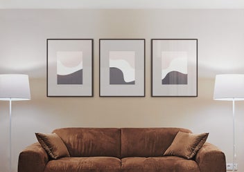Listing 3 of 5 for Digital Art Prints, Set Of 3, Abstract Art, Bedroom Art, Minimalist Wall Decor