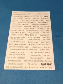 Listing 8 of 9 for Dyan Reaveley Dylusions Creative Dyary Back Chat Stickers 8 Sheets DYE58564 - B