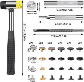 Listing 5 of 9 for Leather Snap Fasteners Kit Sale Sale