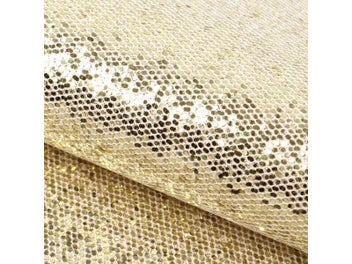 Listing 7 of 9 for Gold Series Chunky Fine Glitter Faux Leather Sheets A4 Size Lychee Solid Color