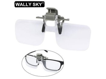 Listing 1 of 9 for 2X Magnifier Light-weight Magnifying Glasses With Clip Loupe For Needlework