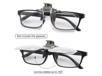 Listing 5 of 9 for 2X Magnifier Light-weight Magnifying Glasses With Clip Loupe For Needlework