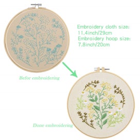 Listing 3 of 8 for Embroidery Starters Kit, 4 Pack Cross Stitch Kits