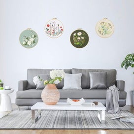 Listing 5 of 8 for Embroidery Starters Kit, 4 Pack Cross Stitch Kits