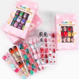 Listing 3 of 7 for 120Pcs Candy Child Nail Tips Kids False Nail Girls Cartoon Press on