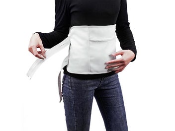 Listing 2 of 7 for Castor Oil Wrap Belt and Neck Pack Set for Inflammation Toxin Remover White