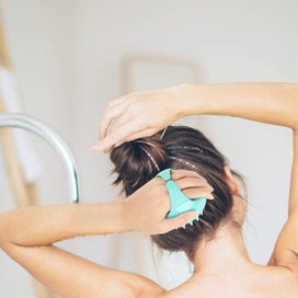 Listing 2 of 9 for Hair Washing Scalp Massager Shampoo Brush Silicone Scalp Scrubber